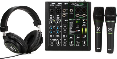 Mackie Performer Bundle With Mixer and Microphones