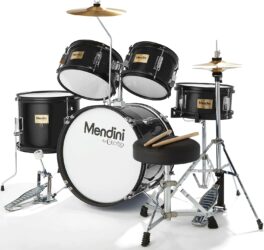 Mendini by Cecilio 5-Piece Complete Drum Set