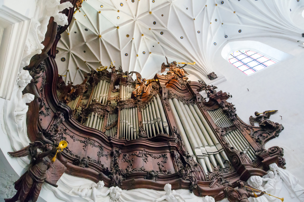 church organ pipes